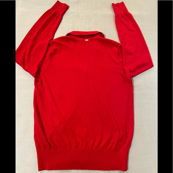 Calvin Klein Sweater Women’s Size PM Red Cotton Wool - Picture 2 of 7